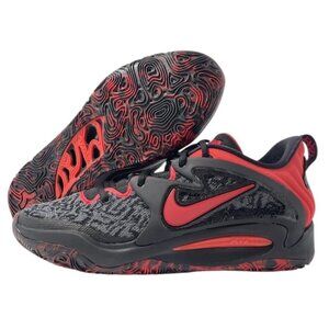 Nike Men's KD 15 Bred Basketball Shoes US 11 Black University Red